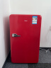 惠康（HICON）单开门家用小冰箱 时尚复古冷藏冷冻柜 迷你宿舍、化妆品电冰箱 BC-92R 升级款-典雅红 实拍图