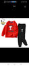 史努比 SNOOPY童裝兒童套裝春秋純棉男女童衛衣兩件套寶寶運動(dòng)褲潮款 紅色衛衣/灰褲-1950 100 曬單實(shí)拍圖