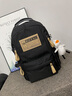ROCKLAND美國Rockland包包2024新款高顏值學(xué)生雙肩背包簡(jiǎn)約氣質(zhì)學(xué)院風(fēng)書(shū)包 黑色 曬單實(shí)拍圖