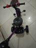 XBEIER 兒童三輪車腳踏車手推車2-3-5-6歲寶寶嬰幼兒溜娃小孩推車輕便 豪華款帶推桿紫色 曬單實拍圖