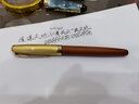 金豪（Jinhao）9056傳承系列木桿鋼筆男士高檔商務(wù)辦公專用鋼筆硬筆書法練字禮物送禮禮盒裝簽字筆 花梨木 0.5mm 曬單實(shí)拍圖