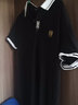 啄木鳥(niǎo) 夏季T恤男棉短袖修身潮流韓版青年男士翻領(lǐng)T恤領(lǐng)半袖PoIo打底 7062黑色 XL 【建議115-130斤】 曬單實(shí)拍圖
