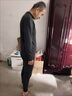 紅豆官旗方艦店保暖內(nèi)衣男套裝加絨加厚雙層黃金暖甲帶護(hù)膝保暖衣秋冬 深灰黃色絨（不帶貼片） 袋裝 3XL 160到180斤 曬單實(shí)拍圖