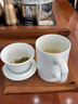 守勤堂景德鎮碧野青瓷玲瓏陶瓷茶杯青瓷手工原創(chuàng  )十二生肖雕刻辦公杯帶漏 《春江兔月》帶漏+高檔禮盒 曬單實(shí)拍圖
