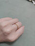 夢(mèng)金園 黃金戒指 三生三世足金素圈戒指女疊戴指環(huán)時(shí)尚尾戒送女友 13號-約1.15g(單個(gè)砂面款) 曬單實(shí)拍圖