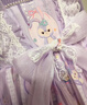 G.DUCKKIDS童裝洛麗塔公主裙女童連衣裙春秋季兒童裙子秋冬針織毛衣蓬蓬裙女 2520紫色毛衣裙+裙撐【不加絨】 120 尺碼5~6歲【110-120cm】cm 曬單實(shí)拍圖