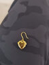 MONOLOGUE獨白大英博物館復古黃金黑桃心愛(ài)心單只耳飾MR907生日新年禮物 MR907 單只黑桃心耳環(huán) 曬單實(shí)拍圖