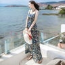 西子美麗心情夏季新款女裝吊帶裙子無(wú)袖雪紡連衣裙長(cháng)裙波西米亞海邊度假沙灘裙 圖片色XZ16A232 XL 曬單實(shí)拍圖