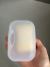 JAJALIN 带盖可携带旅行香皂盒 锁扣便携手工皂盒塑料肥皂盒 白色 实拍图