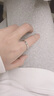 蕭邦（Chopard）明星同款小冰塊18K金窄版單鉆情侶戒指結(jié)婚女士七夕禮物官方正品 18K白金窄版單鉆 51 曬單實(shí)拍圖