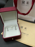 黛米 心菱 海藍寶石耳釘彩寶女耳環(huán)氣質(zhì)款S925銀耳飾中秋節禮物 曬單實(shí)拍圖