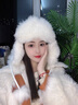 慕瓊（MUQIONG）帽子女冬季加厚保暖帽毛絨護耳帽可愛(ài)針織北方防寒長(cháng)白山滑雪 模特款-仿狐貍毛 均碼(50-62)cm 曬單實(shí)拍圖
