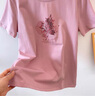 紅蜻蜓（RED DRAGONFLY） 短袖t恤女純棉2025年春夏季新款寬松女裝女士打底短袖女上衣衫 煙粉色短袖 L 【建議105-120斤】 曬單實(shí)拍圖