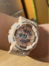 时刻美（skmei）运动手表双显电子表儿童防水多功能腕表学生手表手环1689粉色 实拍图