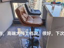 舒梵匠事現代簡(jiǎn)約輕奢家用旋轉升降吧臺椅子設計師極簡(jiǎn)黑鈦島臺酒吧高腳凳 蜂窩吧椅鈦黑架-高級灰皮 曬單實(shí)拍圖