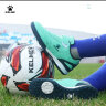 卡尔美（KELME）儿童足球鞋魔术贴免系带碎钉TF透气学生球鞋6873003 草绿 36 实拍图