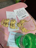 曼舒愛黃金項鏈女豬牌套鏈足金999金豬牌套裝大氣婚嫁系列 兩只金豬克重約11.02克 曬單實拍圖