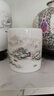 隆賀景德鎮陶瓷器 創(chuàng  )意筆筒筆洗擺件禮品 辦公裝飾品 擺設紀念品禮品書(shū)房裝飾擺件 雪景 小號不帶底座 曬單實(shí)拍圖