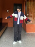 TOMMY HILFIGER【拼色開(kāi)衫】秋冬季男女商務(wù)休閑學(xué)院慵懶風(fēng)V領(lǐng)寬松針織外套毛衣 【拼色開(kāi)衫】-藏青紅白拼色FAP L （推薦：150-165斤） 曬單實(shí)拍圖