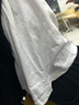 型男港高品質(zhì)純棉長(cháng)袖t恤男美式復古休閑內搭上衣服學(xué)生帥氣純色打底衫 白色 M 曬單實(shí)拍圖