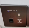 家恩（JIAEN）嵌入式86型墙壁wifi无线路由器POE供电ap千兆网线全屋WIFI面板 220V供电金色标准款300M 实拍图