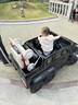 攜手奔馳大g兒童越野電動(dòng)車(chē)四輪遙控三人可坐大人玩具車(chē)雙人座小孩車(chē) 高配黑+六驅+軟輪+雙電瓶 曬單實(shí)拍圖