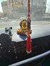 雪域印象德田車(chē)載太陽(yáng)能轉金輪汽車(chē)擺件車(chē)內飾品中控臺儀表臺高檔旋轉 黃色+菩提瑪瑙珠 曬單實(shí)拍圖