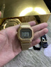 卡西歐（CASIO）G-SHOCK小方塊系列手表男手表多功能運(yùn)動(dòng)手表生日禮物學(xué)生送人 DWE-5600HG-1禮盒款小金表 曬單實(shí)拍圖