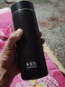 水宜生316不銹鋼保溫杯男士商務(wù)泡茶杯富氫高級(jí)飲用水杯車載便攜杯子 銀黑色 480ml 禮盒裝 曬單實(shí)拍圖