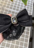 云絲戀頭花女職業(yè)護(hù)士物業(yè)銀行前臺工作網(wǎng)兜發(fā)網(wǎng)蝴蝶結(jié)盤發(fā)器上班發(fā)飾品 宮廷風(fēng)黑色-唐方鉆-細(xì)網(wǎng) 曬單實拍圖