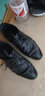 奧康（Aokang）男鞋正裝皮鞋男秋冬款男士商務(wù)皮鞋休閑圓頭系帶接頭男鞋 黑色 39 曬單實(shí)拍圖