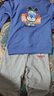 巴布豆男童套裝春秋款兒童秋季新款衛衣褲子兩件套小童帥氣秋裝衣服 牛仔藍 超人巴布-灰 調皮巴布X 150 曬單實(shí)拍圖