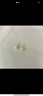憶瑾 s925銀翡翠耳釘女小巧百搭高級(jí)感玉石耳環(huán)秋冬耳飾韓版情人節(jié)生日禮物 s925銀-金色一對(duì) 曬單實(shí)拍圖