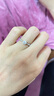 喜鉆七夕禮物pt950鉑金六爪共50分FG色鉆戒鉆石女戒結(jié)婚戒指12# 曬單實(shí)拍圖