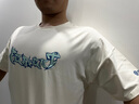 Monster Guardians運動(dòng)短袖男 圓領(lǐng)百搭撞色潮流雙色男女同款運動(dòng)T恤 Beige 米色 L 曬單實(shí)拍圖