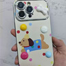 巴蒂尼 可愛(ài)波點(diǎn)小狗適用iPhone16手機(jī)殼蘋果15promax全包防摔14Pro硅膠軟殼13/12支架手鏈卡通創(chuàng)意 【波點(diǎn)小狗】隱形支架+珠鏈*電鍍大視窗 iPhone 15 曬單實(shí)拍圖