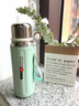 暢印 保溫杯316不銹鋼大容量保冷便攜茶隔水壺2024新款學(xué)生兒童水杯子 600ML云杉綠【帶茶隔】 曬單實(shí)拍圖
