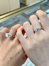 DR. DARLING鉆戒女公主圓包莫桑石情侶戒指男一對戒1克拉求婚結(jié)婚戒禮物 公主包鉆戒女3克拉【活口/閉口】 曬單實拍圖