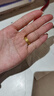 中國黃金（CHINA GOLD）黃金戒指女素戒足金轉運銅錢(qián)幣金戒指發(fā)財生日禮物送男女友 硬金款/圈號11/約1.16g 曬單實(shí)拍圖
