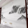 六紋魚(yú)2025新款中式山水電視背景墻壁布裝飾壁畫(huà)客廳沙發(fā)影視墻沙發(fā)墻布 (浮雕)28D水晶浮雕絲綢布/平方 曬單實(shí)拍圖