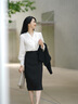 PORTS寶姿西裝外套女春秋女士修身職業(yè)套裝三醋酸西服女上衣 黑色-3 XS (2) 曬單實(shí)拍圖