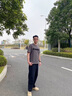羅蒙高端品質薄款刺繡T恤男2026新款夏季短袖衣服半袖圓領潮牌體恤衫 7325白色 【薄款親膚透氣】 XL 【推薦120-140斤】 曬單實拍圖
