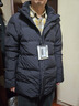 SANFO PLUS戶外男款墨玉長(zhǎng)款羽絨服連帽鵝絨厚款冬季抗寒保暖羽絨大衣 黑色 L 曬單實(shí)拍圖