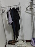 舒客藝家  衣帽架帶輪移動(dòng)掛衣架落地臥室收納衣架現(xiàn)代簡(jiǎn)約多功能家用衣架 浪漫白衣帽架【80cm】 曬單實(shí)拍圖