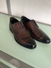蜘蛛王男鞋夏季頭層純牛皮商務(wù)正裝皮鞋男透氣男士鏤空皮涼鞋真皮德比鞋 棕色【夏季系帶】 38 (240mm) 【牛面牛里牛墊】 曬單實(shí)拍圖