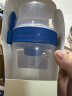 乐扣乐扣（LOCK&LOCK） TOGO系列 健康轻食沙拉餐盒塑料密封防漏微波炉可用分隔保鲜盒 LLS222LJD-蓝色-870ml 实拍图