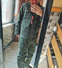 西塘先生兩套裝工作服裝男防燙電焊勞保服外套加厚款春秋季工地寬松工裝服 綠九大兜（兩套） 2XL 180碼（145-165斤）耐磨 曬單實(shí)拍圖