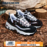 斯凱奇（Skechers）男鞋女鞋 25冬季新款時(shí)尚潮流熊貓鞋情侶運動(dòng)鞋休閑鞋厚底老爹鞋 情侶/黑白熊貓鞋 37 (女款) 曬單實(shí)拍圖