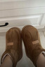 凡小如雪地靴女厚底保暖面包靴2025新款冬季外穿防滑加絨加厚踩屎感棉鞋 棕色36-37 （推薦35-36腳穿） 曬單實(shí)拍圖