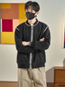 倉石一樹(shù)休閑百搭潮牌小香風(fēng)夾克男款冬秋季2025新款寬松百搭休閑夾克外套 黑色 XL 曬單實(shí)拍圖